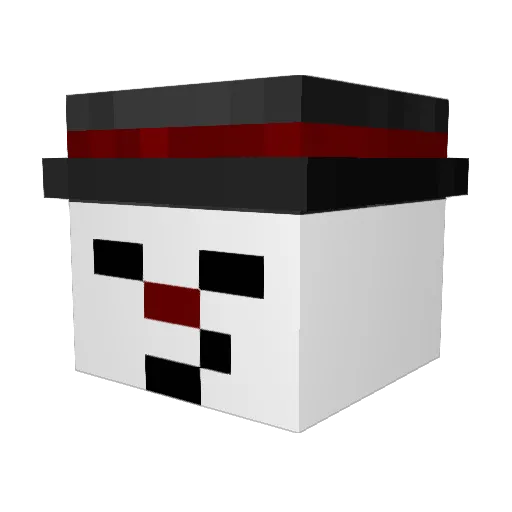 lukbon2 Minecraft avatar head, 3D render