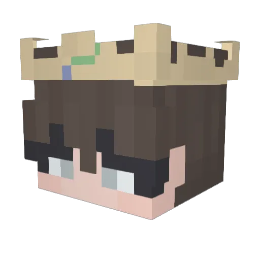 luke122001 Minecraft avatar head, 3D render