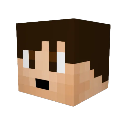 luke1810 Minecraft avatar head, 3D render