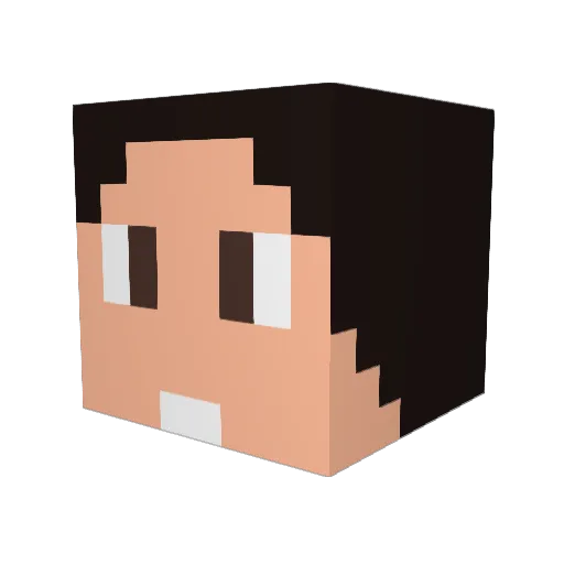 luke1878 Minecraft avatar head, 3D render