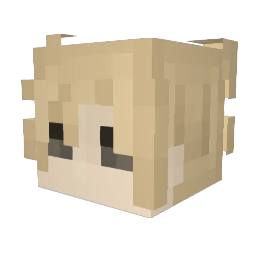 luke26363638 Minecraft avatar head, 3D render