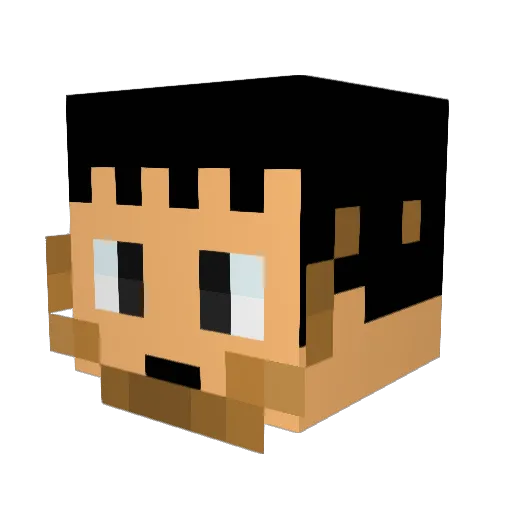 luke42111 Minecraft avatar head, 3D render