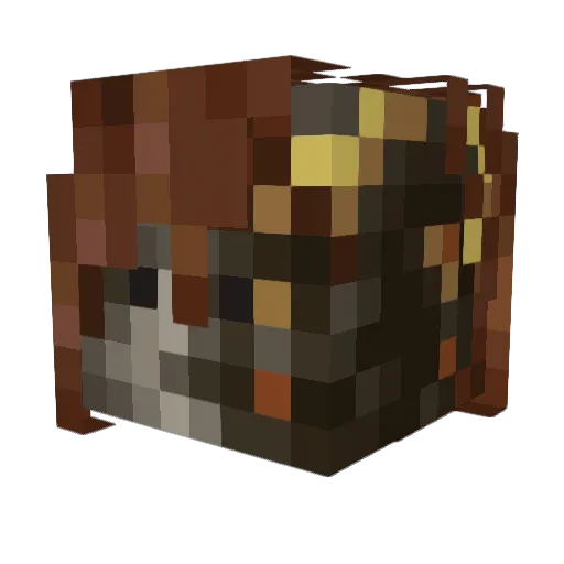 luke4now Minecraft avatar head, 3D render