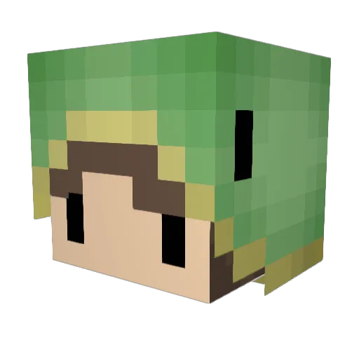luke_lp Minecraft avatar head, 3D render