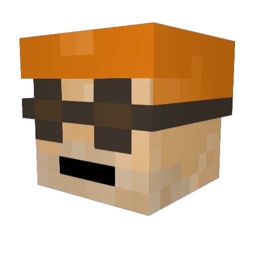 lukeahunt91 Minecraft avatar head, 3D render
