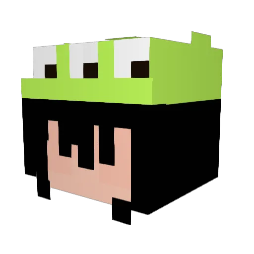 lukeay Minecraft avatar head, 3D render