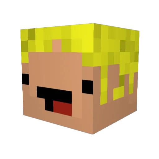 lukebentwolf Minecraft avatar head, 3D render