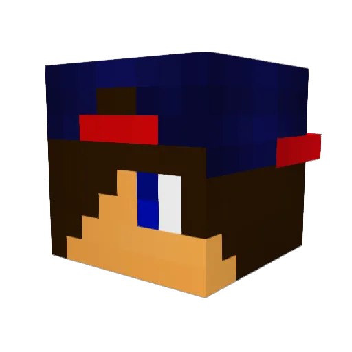 lukebro2004 Minecraft avatar head, 3D render