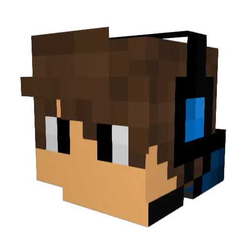 lukedaanniels Minecraft avatar head, 3D render