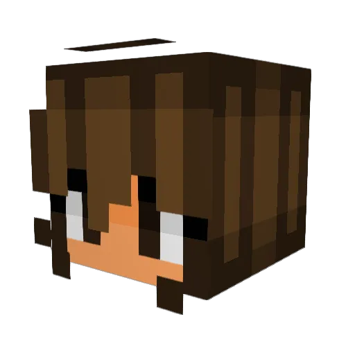 lukeeeeyy Minecraft avatar head, 3D render