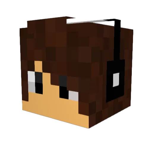 lukelikesbacon Minecraft avatar head, 3D render