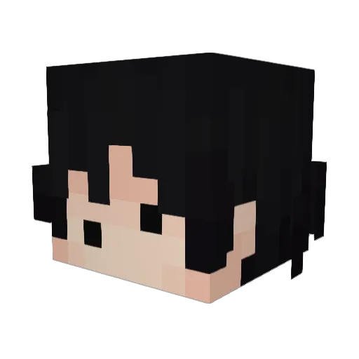 lukelwukel Minecraft avatar head, 3D render