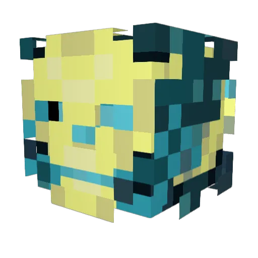 lukemake Minecraft avatar head, 3D render