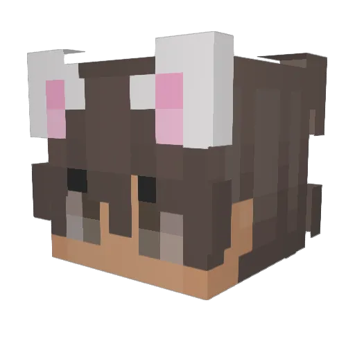 lukemango Minecraft avatar head, 3D render