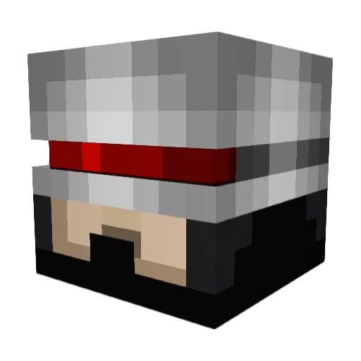 lukemc9 Minecraft avatar head, 3D render