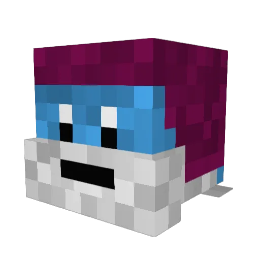 lukenukeum Minecraft avatar head, 3D render