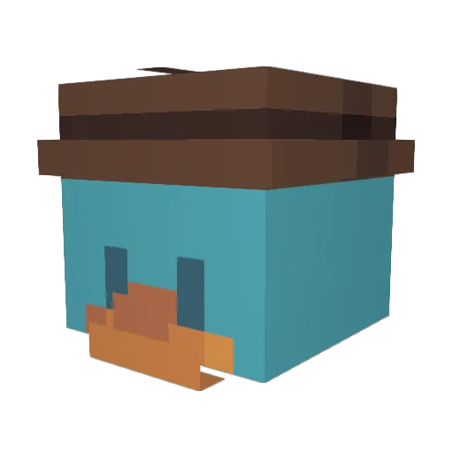 luker65 Minecraft avatar head, 3D render