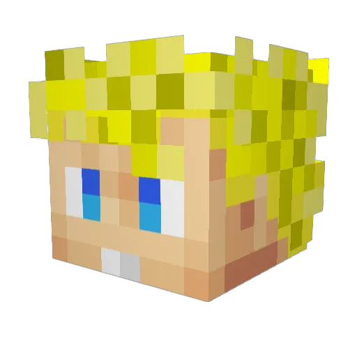 lukeray1995 Minecraft avatar head, 3D render