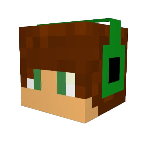 lukerrock7 Minecraft avatar head, 3D render