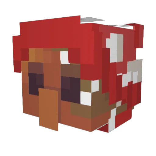 lukerson117 Minecraft avatar head, 3D render