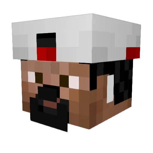 lukethegreat01 Minecraft avatar head, 3D render