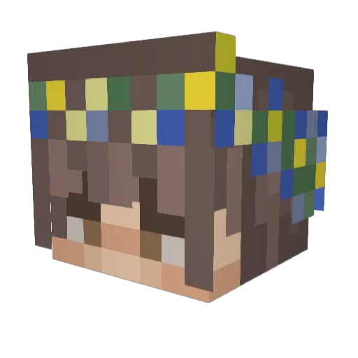 lukethetoast Minecraft avatar head, 3D render