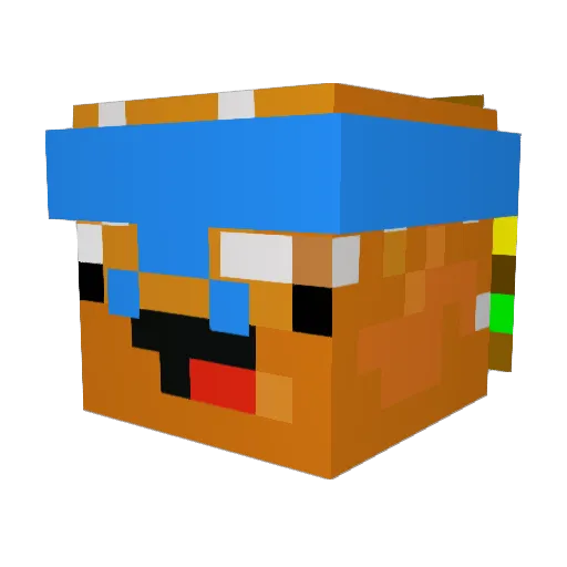 lukeyluke83 Minecraft avatar head, 3D render