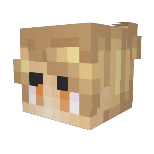 luki71231 Minecraft avatar head, 3D render