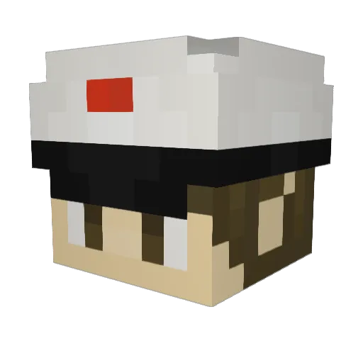 lukieboyy Minecraft avatar head, 3D render