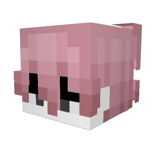 lukiemanny Minecraft avatar head, 3D render