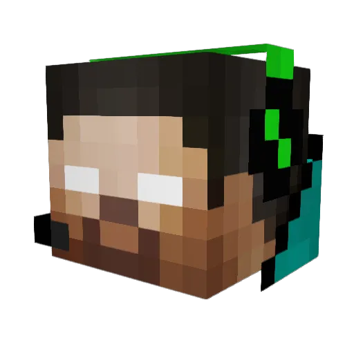 lukihacker123 Minecraft avatar head, 3D render