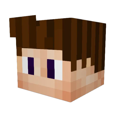 lukii11 Minecraft avatar head, 3D render