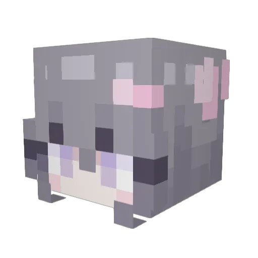 lukii404 Minecraft avatar head, 3D render
