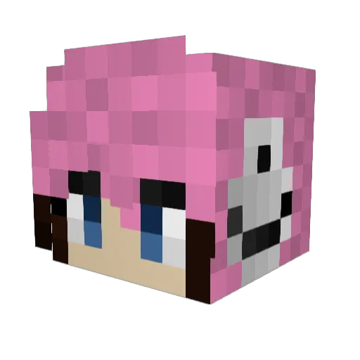 lukii__ Minecraft avatar head, 3D render