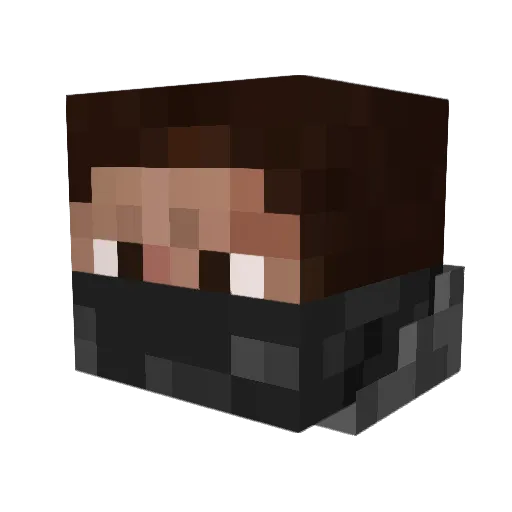 lukimu_ Minecraft avatar head, 3D render