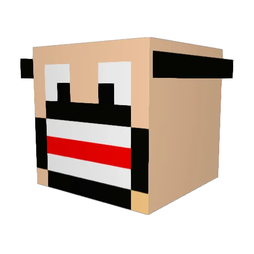 lukinou98 Minecraft avatar head, 3D render