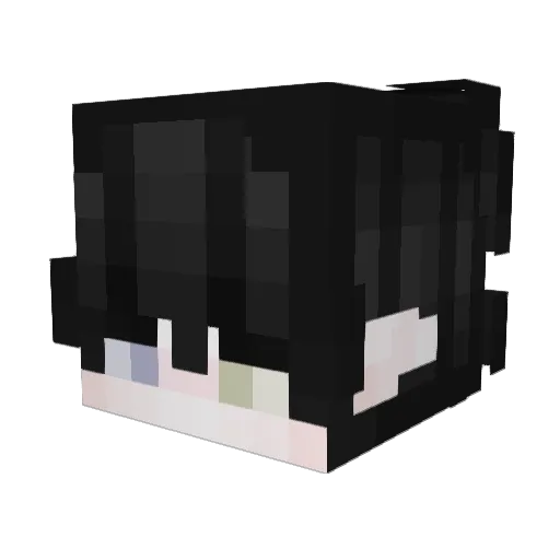 lukkaqz Minecraft avatar head, 3D render