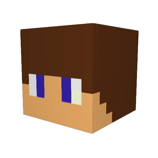 luklen1999 Minecraft avatar head, 3D render
