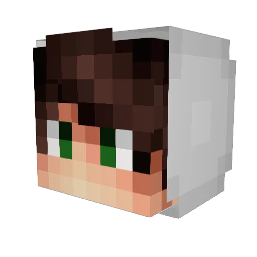 lukmajo Minecraft avatar head, 3D render