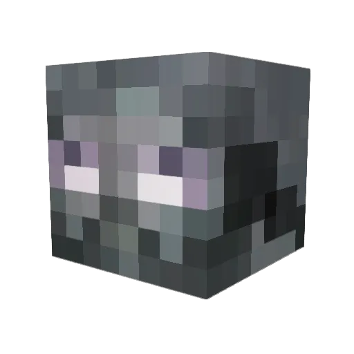 lukula Minecraft avatar head, 3D render