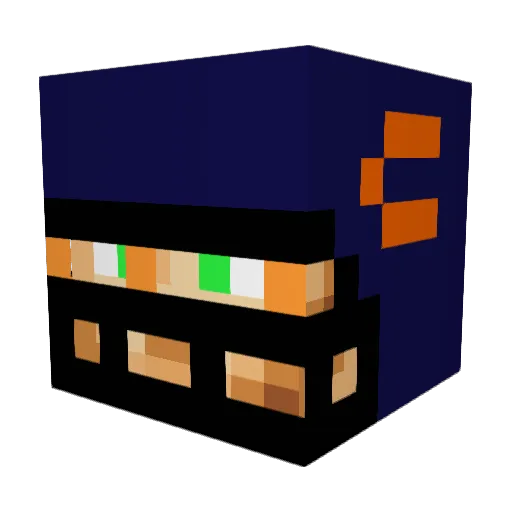 lukuleleLOL13 Minecraft avatar head, 3D render