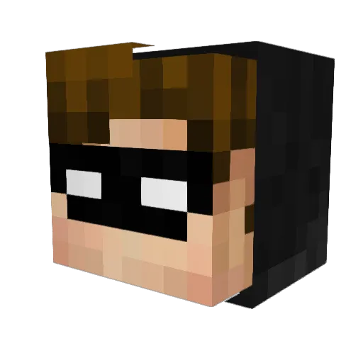 luky44mucki Minecraft avatar head, 3D render