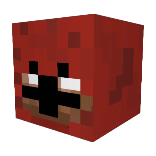 luky_kos Minecraft avatar head, 3D render