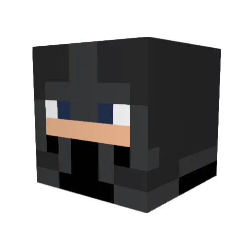lulauz Minecraft avatar head, 3D render