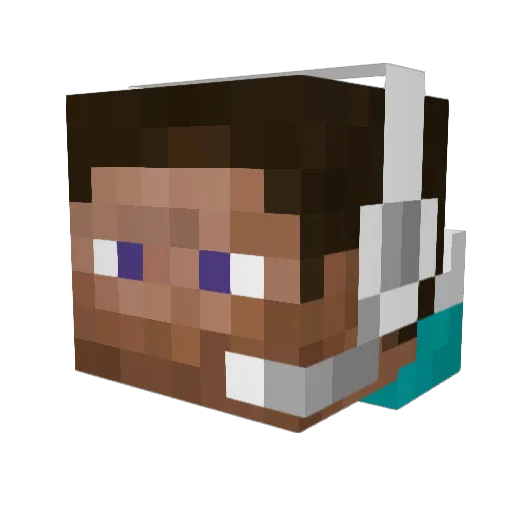 luleataman Minecraft avatar head, 3D render