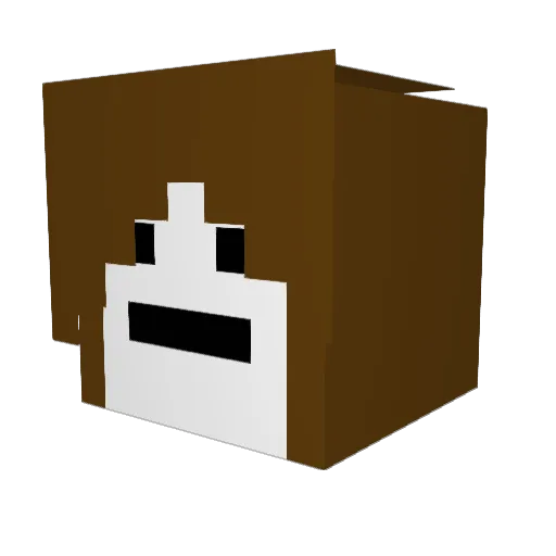 lulerss Minecraft avatar head, 3D render