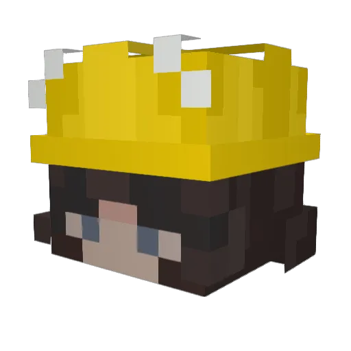 lulishi Minecraft avatar head, 3D render