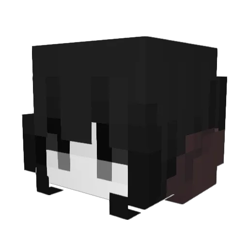 lullaax Minecraft avatar head, 3D render
