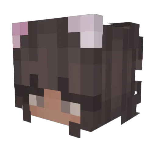 lullatulla Minecraft avatar head, 3D render