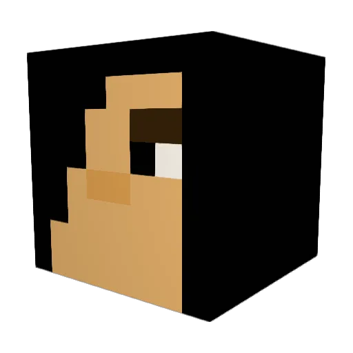 lullum Minecraft avatar head, 3D render